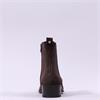 Paul Green Low Heel Pointed Chelsea Boot - Brown Suede
